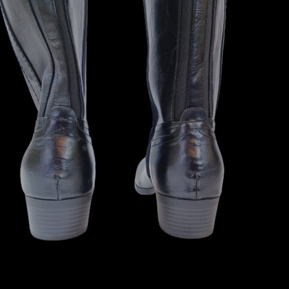 LIZ CLAIBORNE Tilia Tall Wide Calf Riding Boots 7.5 Wide - Picture 5 of 11
